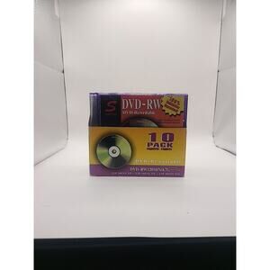 10 Discs ... DVD-RW Rewritable, 4.7 GB Capacity, 4x Speed, 120 min, Simon Brand